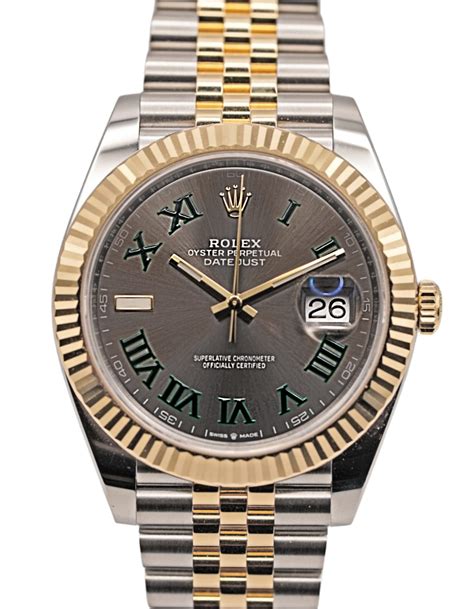 rolex datejust 41 wimbledon jubilee two tone|Rolex Datejust 41 Wimbledon review.